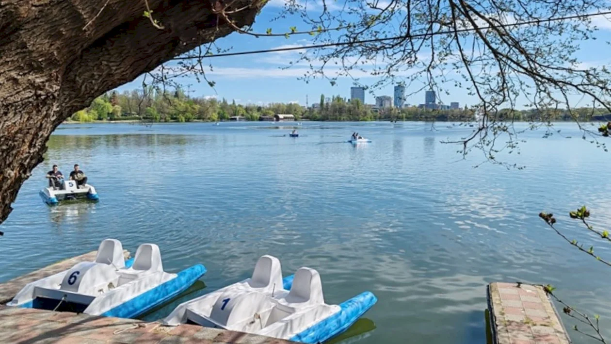 Plimbare cu barca pe Lacul Herăstrău
